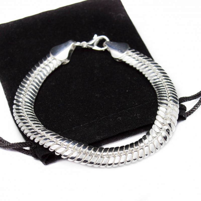 Bracelet Gourmette Femme En Argent – Tour De Poignet 17 Cm – À Nettoyer – Occasion