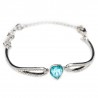Bracelet femme avec pierre bleu