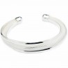Three bands silver cuff bracelet
