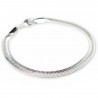 Silver snake chain bracelet, for men as well as women