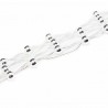 Women’s silver chain bracelet with silver beads
