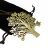 Collier sautoir pour femme fashion représentant un arbre et petit mots