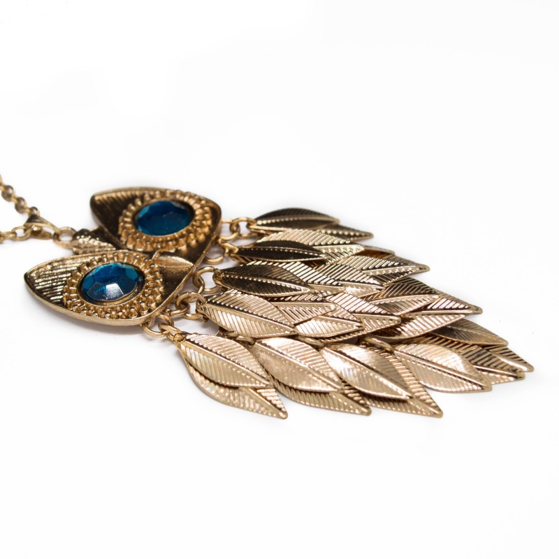 Collier Sautoir Hibou En Boule - Bijou Femme - Neuf Avec étiquettes - Fabriqué En France
