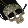 Women’s long necklace with skull pendant