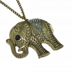 Sautoir collier représentant un éléphant un bijou pour femme 