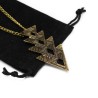 Collier pour femme avec un pendentif représentant 4 triangles inversés
