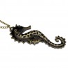 Women’s long necklace with seahorse pendant