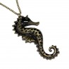 Women’s long necklace with seahorse pendant