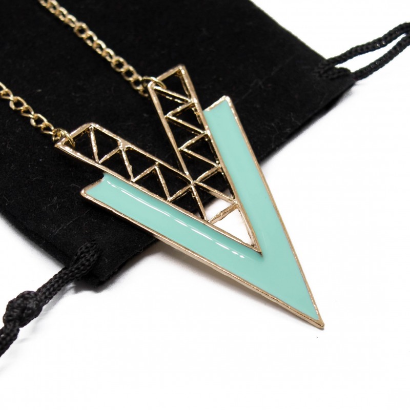 Collier / Sautoir Double V - Bijou Femme - Neuf Avec étiquettes - Bijoux-discount.net
