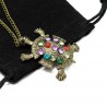 Women’s long necklace with turtle pendant