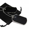 Collier chaine pour homme ou femme fashion, avec un pendentif de style Dog Tag 