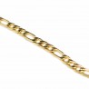 Men’s gold classic figaro chain link necklace