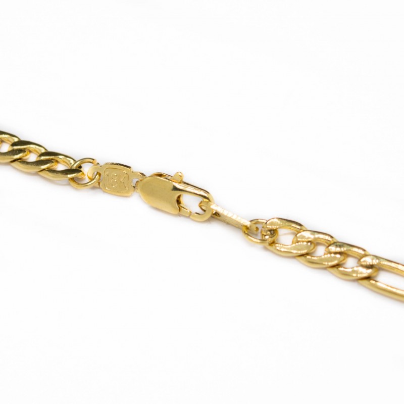 AKA Gioielli Collier Maille Figaro 5mm - Argent 925 Plaqué Or 18Kt Longueur 45-60cm Collier AKA Gioielli Argent 925 Plaqué Or 18 Carats Maille Figaro Homme Femme AKA Gioielli Collier Maille Figaro 5mm - Argent 925 Plaqué Or 18Kt Longueur 45-60cm Collier AKA Gioielli Argent 925 Plaqué Or 18 Carats Maille Figaro Homme Femme