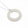 Women’s silver circle necklace