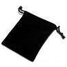 Black velvet drawstring pouch to store your jewellery